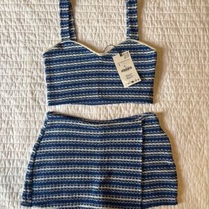 Zara skort & crop top set